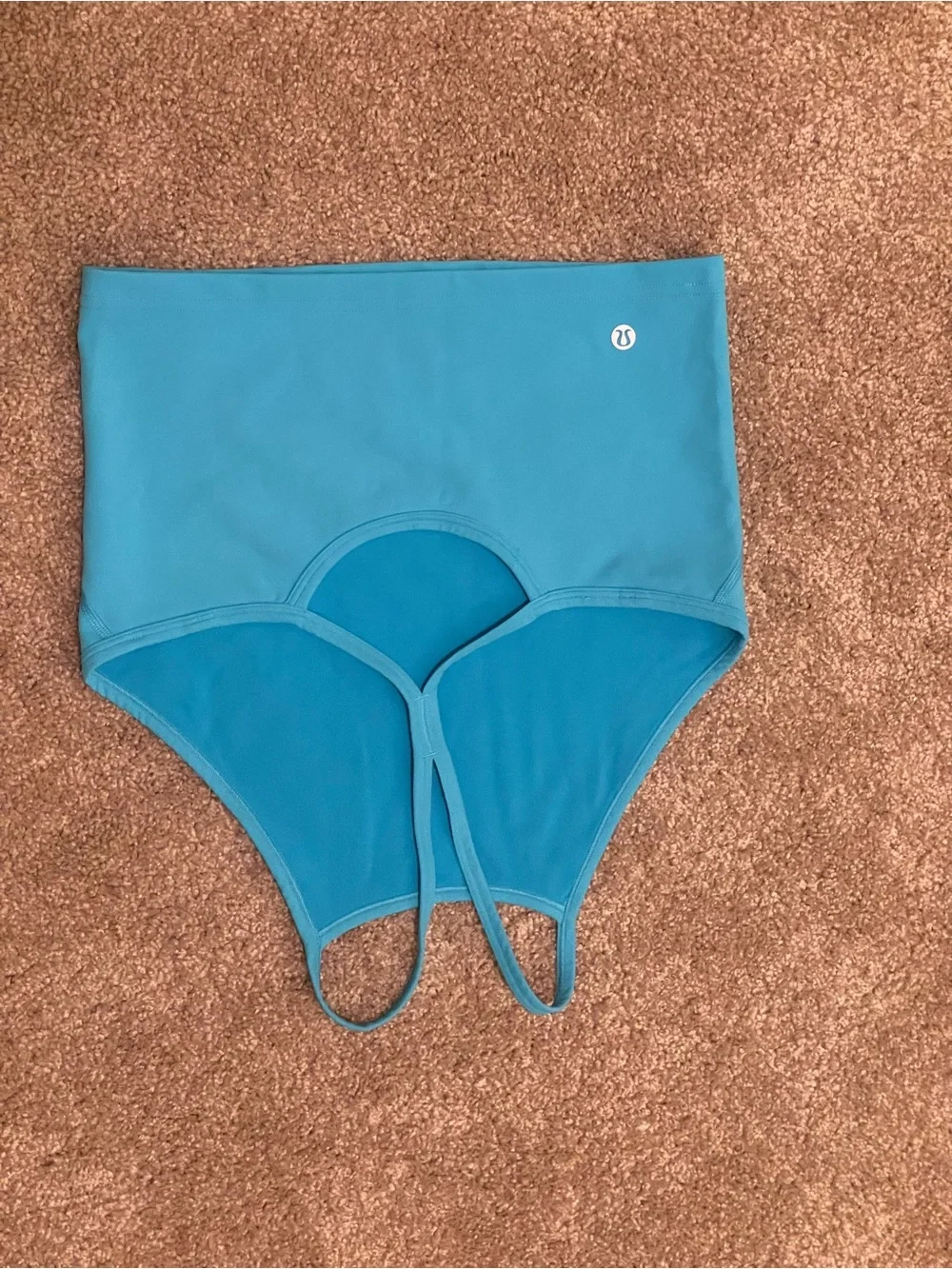 Lululemon Wunder Train High-Neck Cross-Back Tank in Kayak blue